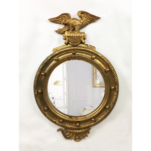 Wood 20th Century Federal Eagle Gilt Wood Frame For Sale - Image 7 of 7