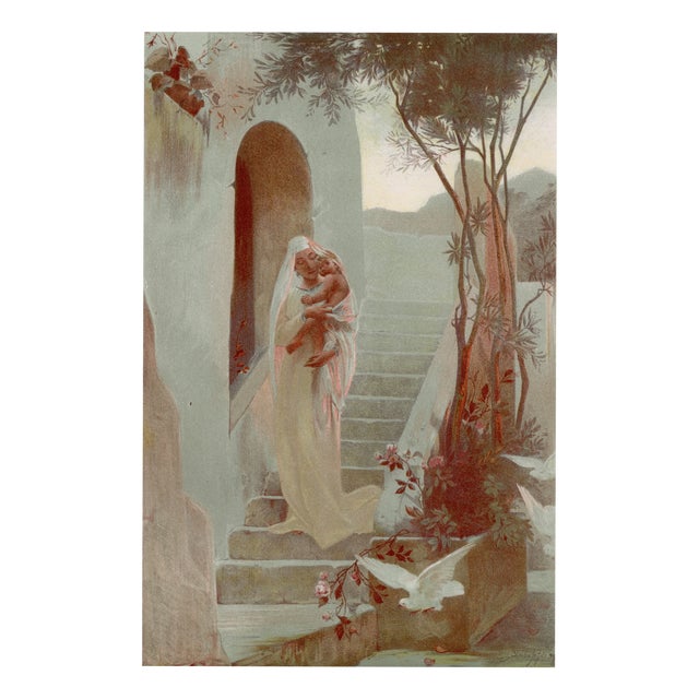 Guillaume Dubufe, L'Enfant, 1899, Original Lithograph For Sale
