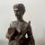 Wood 1850s Neoclassical Hand-Carved Walnut Italian Sculpture of a Roman Bather For Sale - Image 7 of 10