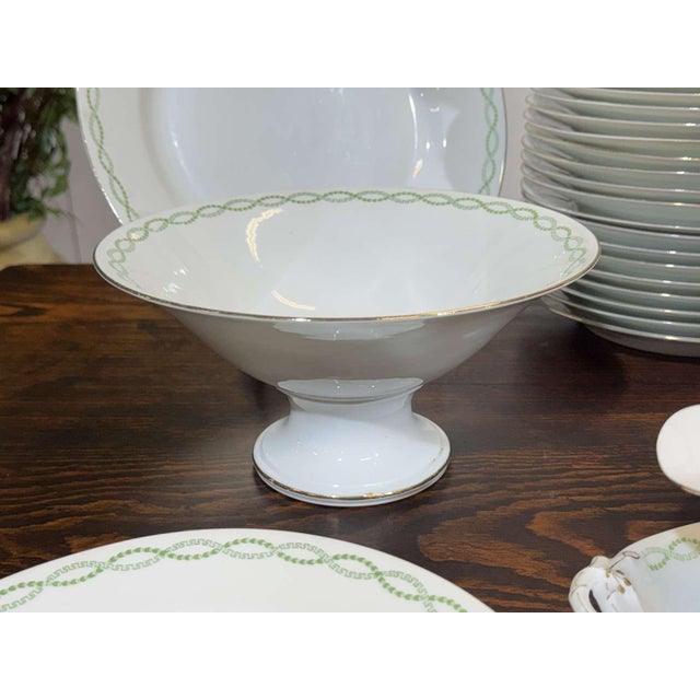 Limoges Porcelain Dinner Service by J.B. Tricard et Cie, Set of 95 For Sale - Image 16 of 18