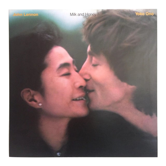 Vintage 1984 John Lennon & Yoko Ono " Milk and Honey " Promo Collector's Poster For Sale