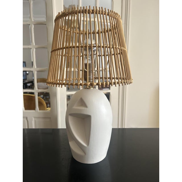 Contemporary Vintage Openwork Ceramic Table Lamp, 1970s For Sale - Image 3 of 10