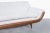 Off-white Mid-Century Modern Walnut “Gondola” Sofa After Adrian Pearsall, 1960s For Sale - Image 8 of 12