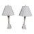 Pair of Neoclassical Marble Column Table Lamps For Sale