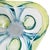 Vintage Bohemian Glass Bowl in Blue Green, 1960s For Sale - Image 4 of 6