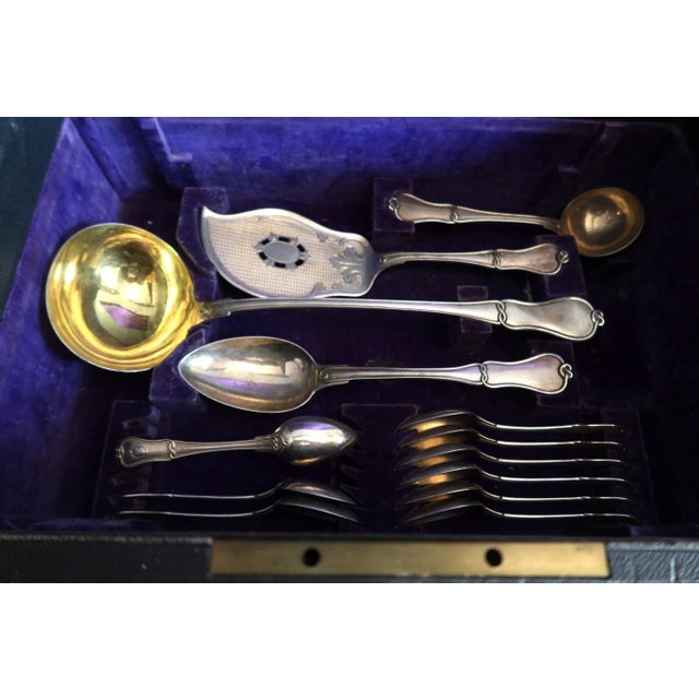 Metal Silver-Plated Cutlery Set, Set of 73 For Sale - Image 7 of 10