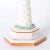 Italian porcelain candlesticks crafted in porcelain and decorated with traditional translucent colors and glazed. Signed...