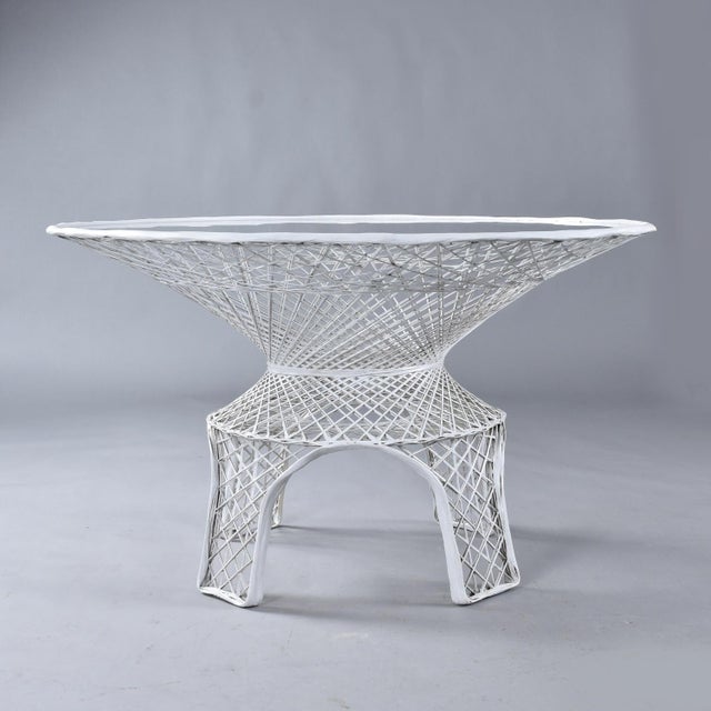 Restored Russell Woodard Vintage Spun Fiberglass Outdoor Dining Set For Sale - Image 10 of 12