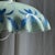 Vintage Pendant Light in White and Blue Glass with Wavy Edge, 1980s For Sale - Image 16 of 18