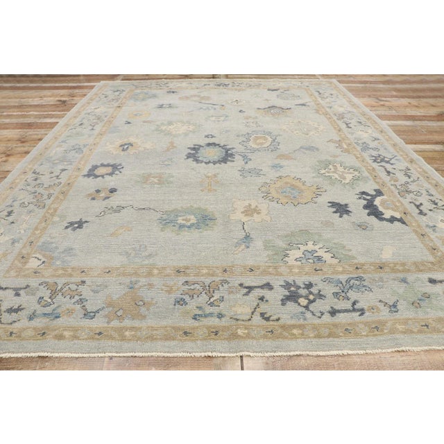 Textile Turkish Oushak Rug - 09'04 X 12'00 For Sale - Image 7 of 10