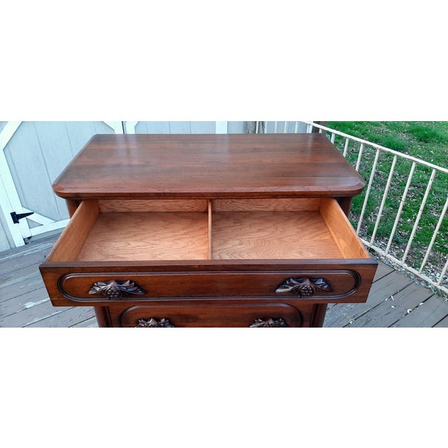 1948 Davis Company Lillian Russell Black Walnut Chest of