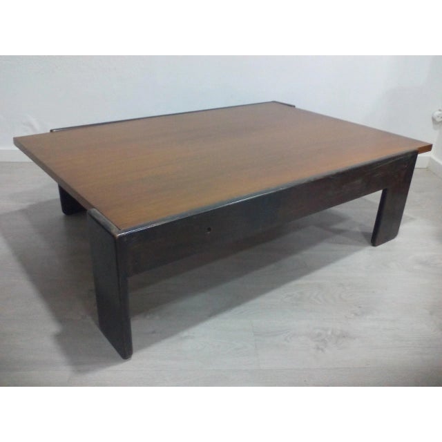 Wood Coffee Table by Tobia & Afra Scarpa for Gavina, 1960s For Sale - Image 7 of 10