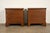 E. J. Victor Georgian Mahogany Three-Drawer Nightstands or Bachelor Chests, Newly Refinished For Sale - Image 11 of 12