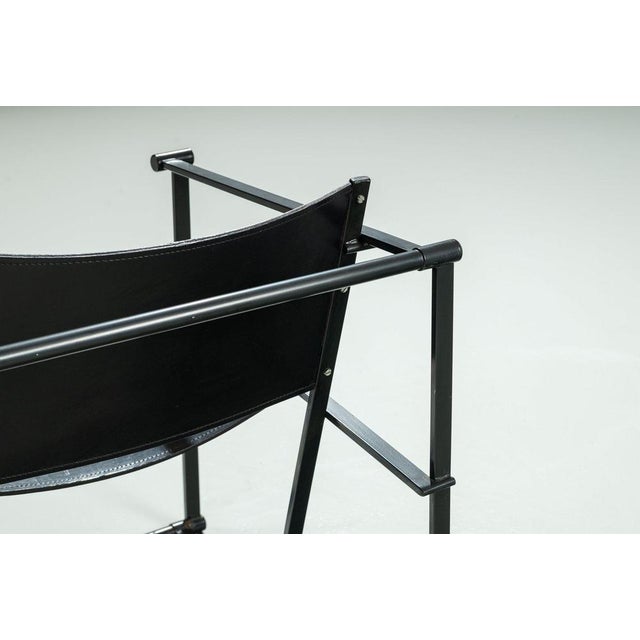 Black Cubic FM61 Lounge Chairs attributed to Radboud Van Beekum for Pastoe, Netherlands, 1980, Set of 2 For Sale - Image 8 of 15