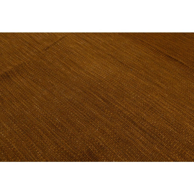 Contemporary Earth-Tone Flatweave Kilim Wool Area Rug 10x16 For Sale - Image 10 of 11
