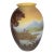 Emile Galle Vase. Decorated With Landscape. Galle End 1800 For Sale