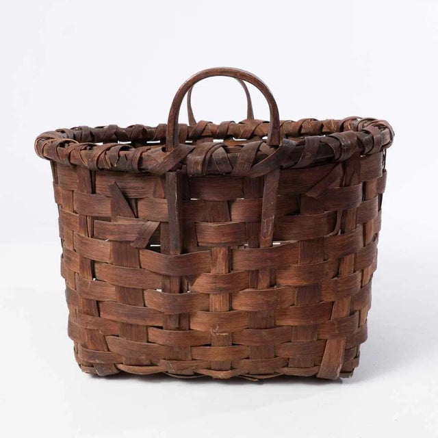 Antique Splint Basket For Sale - Image 6 of 7