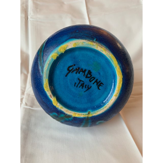 1950s Italian Guido Gambone Pottery Vase For Sale - Image 9 of 10