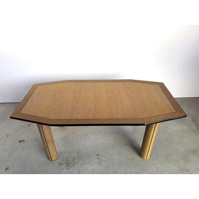 Vintage Dining Table in Burl Wood, 1980s For Sale - Image 10 of 13