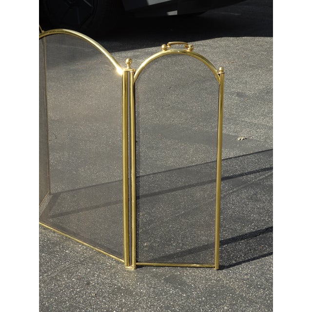 Gorgeous Fireplace Screen in Good Vintage Condition. Solid and Firm. Wear is usual for its age. Please study the photos...