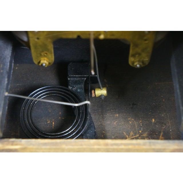 Antique Seth Thomas Dana Burl Walnut Adamantine Mantel Clock 11" For Sale - Image 13 of 17