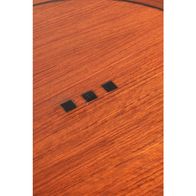 Wood Art Deco Style Decoforma Series Round Side or Coffee Table from Schuitema For Sale - Image 7 of 12