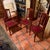 Wood French Revival Carved Mahogany Antique Dining Table 5 Chairs Set For Sale - Image 7 of 18