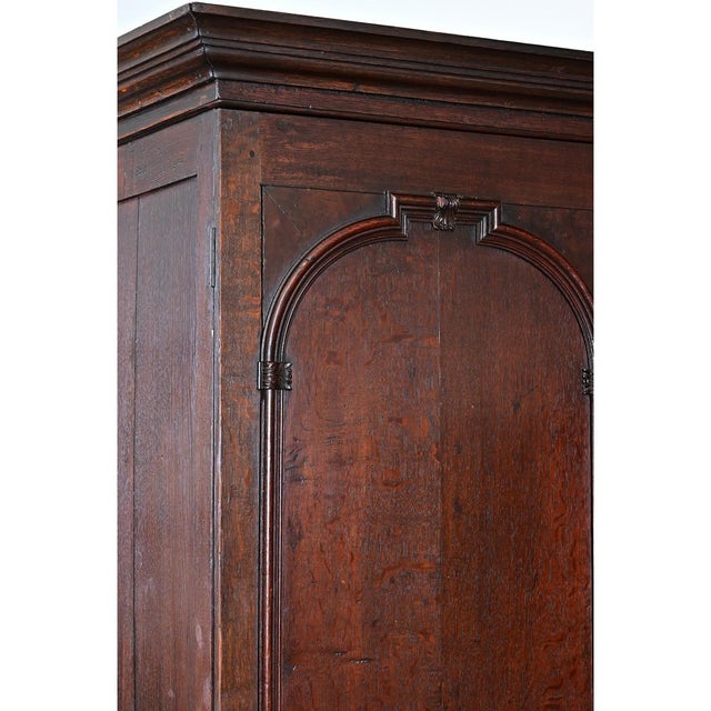 Dutch 19th Century Oak Armoire or Wardrobe For Sale - Image 9 of 14
