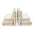 Pair of Maitland Smith Tessellated Travertine and Brass Bookends For Sale