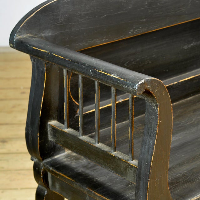 1900 - 1909 Antique Pine Bench, 1900s For Sale - Image 5 of 14