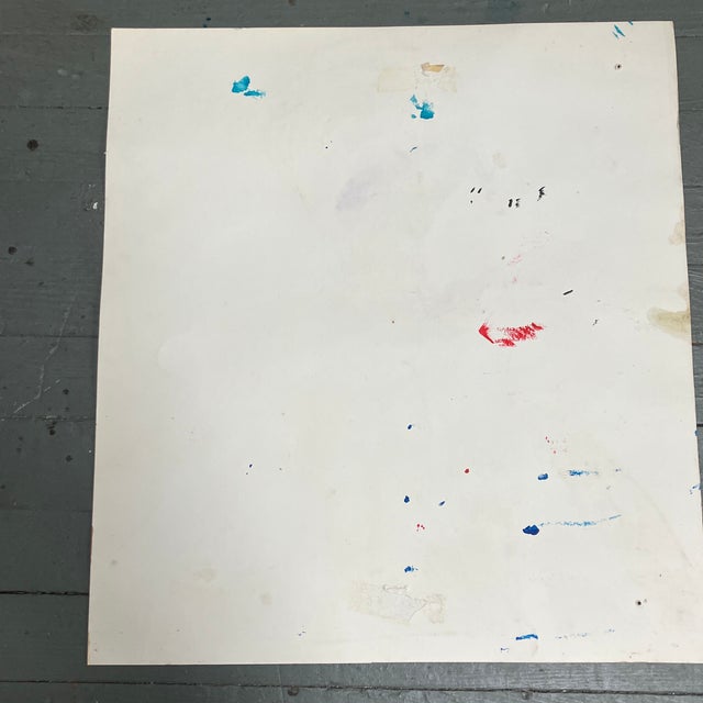 1980s 1980’s Original Outsider Folk Art Children’s Painting For Sale - Image 5 of 5