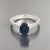 Natural Sapphire Diamond Ring 6.5 14k W Gold 2.35 TCW Certified For Sale - Image 10 of 13