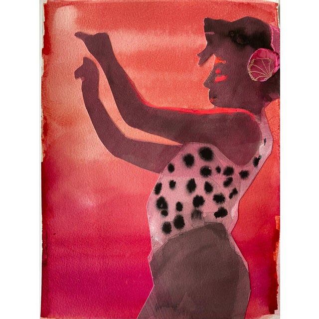 Patsy McArthur, Salsa, Watercolor and Ink and Collage, 2025 For Sale - Image 13 of 13