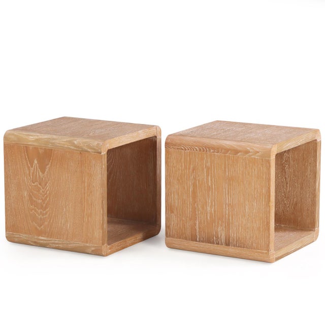 These whimsical cube tables in gorgeous ceruse offer a warmth and playfulness to any living space. They offer incredibly...