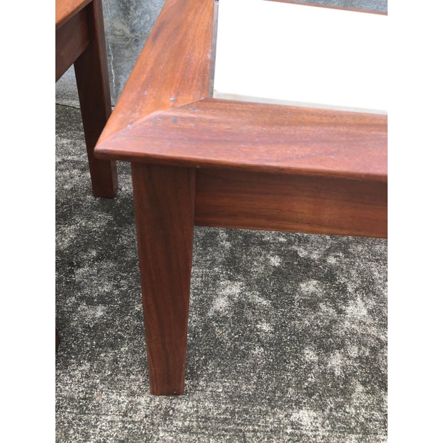 Vintage Danish Mid-Century Teak Tables - Set of 3 For Sale In Raleigh - Image 6 of 9