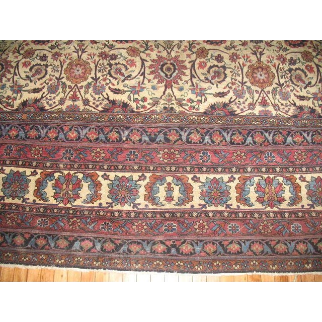 Oversize Antique Persian Teheran Rug - 14'3" x 19'4" For Sale - Image 17 of 18