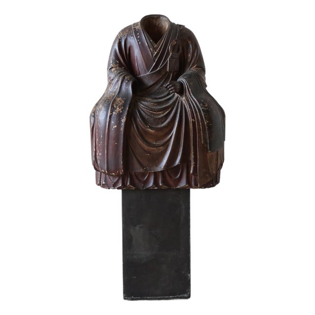 Japanese Kamakura or Muromachi Artist, Buddhist Monk's Robe, 1100s-1500s, Cedar For Sale