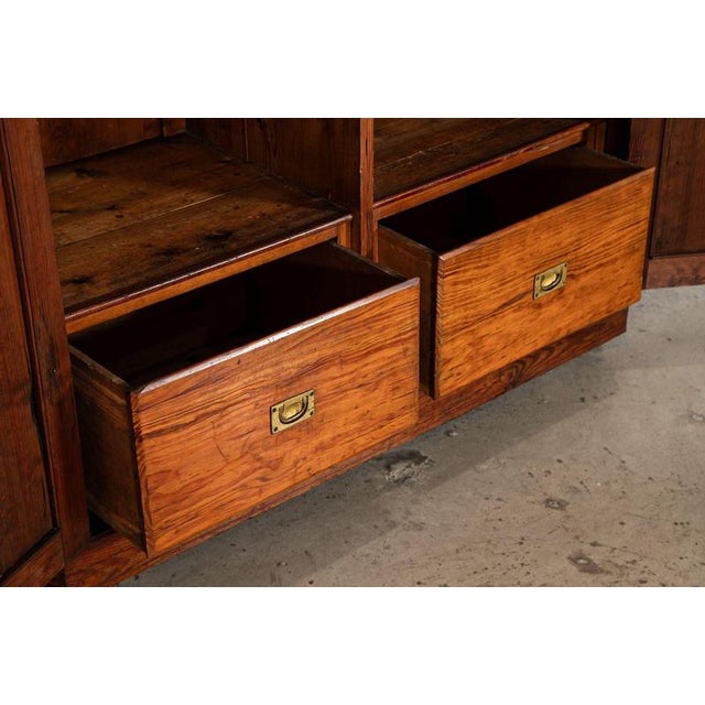 19th Century English Pine Christopher Wardrobe For Sale - Image 9 of 18