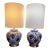 Vintage Chinoiserie Style Blue and White Ginger Jar 3-Way, Table Lamps - a Pair For Sale