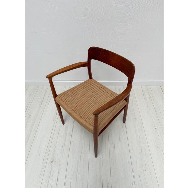 Vintage Danish Teak Dining Armchair Model 56 by Niels Otto Møller from J.L. Møllers, 1960s For Sale - Image 4 of 8