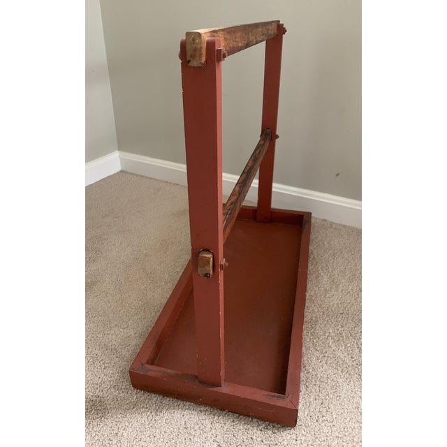 Rustic Early 20th Century Wood Garden Harvest Carrier For Sale - Image 3 of 7
