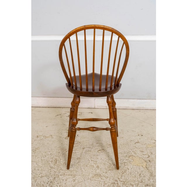1980s Set of 3 Dr Dimes Windsor Style Bar or Counter Chairs For Sale - Image 5 of 18