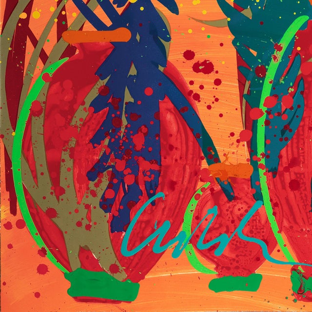 Abstract 'Venetian Ikebana' by Dale Chihuly, 2001, Artist Signed Limited Edition Lithograph, Glass, Seattle For Sale - Image 3 of 10