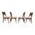 1950s Attributed Drexel Dining Chairs John Van Koert Dateline Collection Set of 4 For Sale