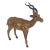 Vintage Leather Wrapped Antelope or Impala Animal Figurine For Sale