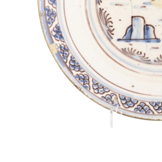 17th Century Earthenware Plate For Sale - Image 3 of 6