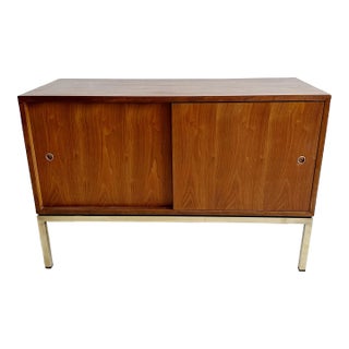 Edward Wormley Dunbar Double Sliding Door Cabinet For Sale