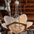 1930s Vintage French Georges Leleu Art Deco Cast Metal and Glass 9-Light Chandelier For Sale - Image 5 of 12