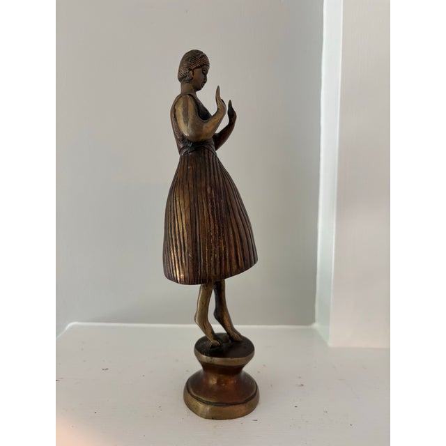 Mid-Century Modern Cast Metal Female Sculpture | European, Circa 1960 An exceptionally sculptural mid-century European...