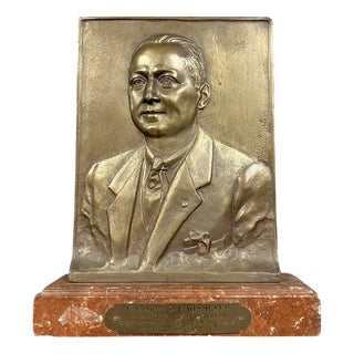 Bronze Work Depicting a Notable Figure by Jan Schoolmeester, 1890s For Sale